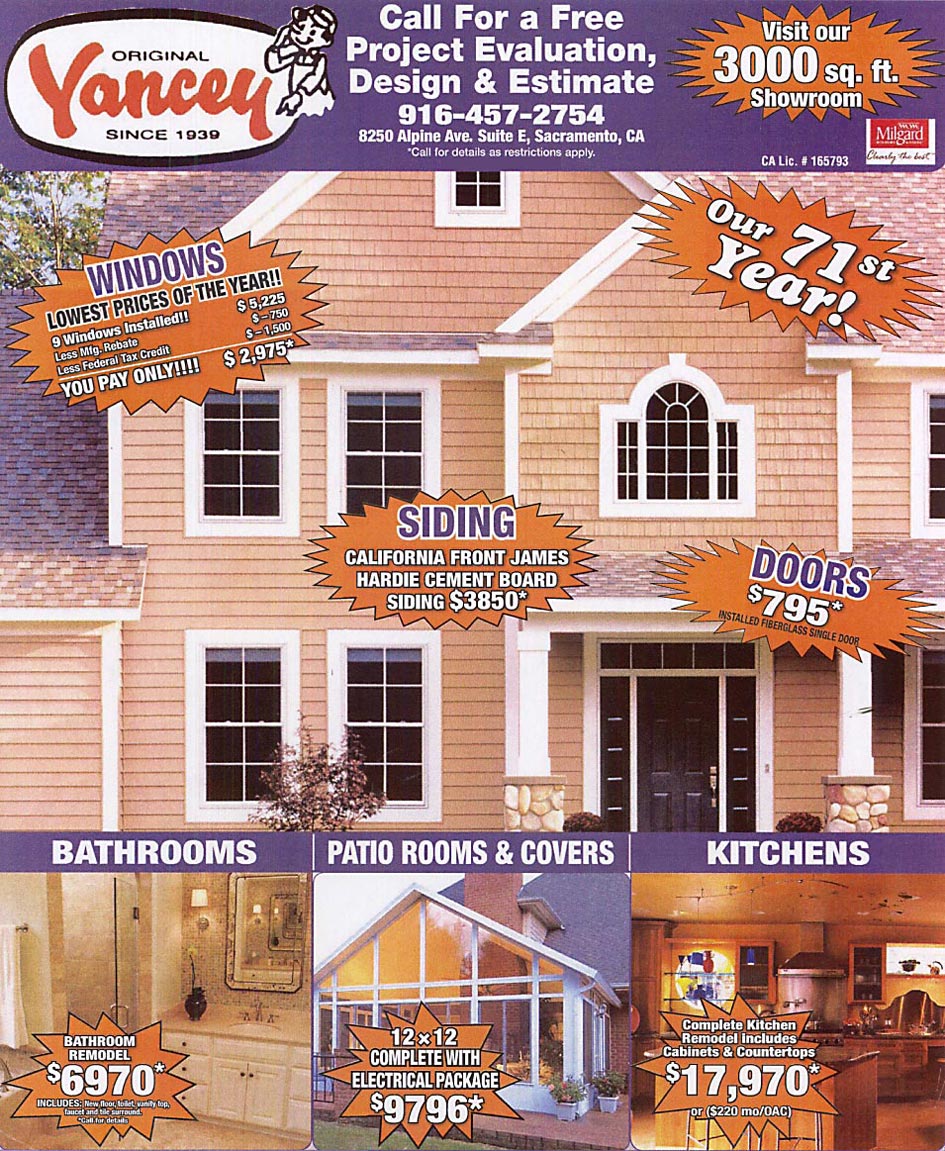 Our current Online Specials from Yancey Company